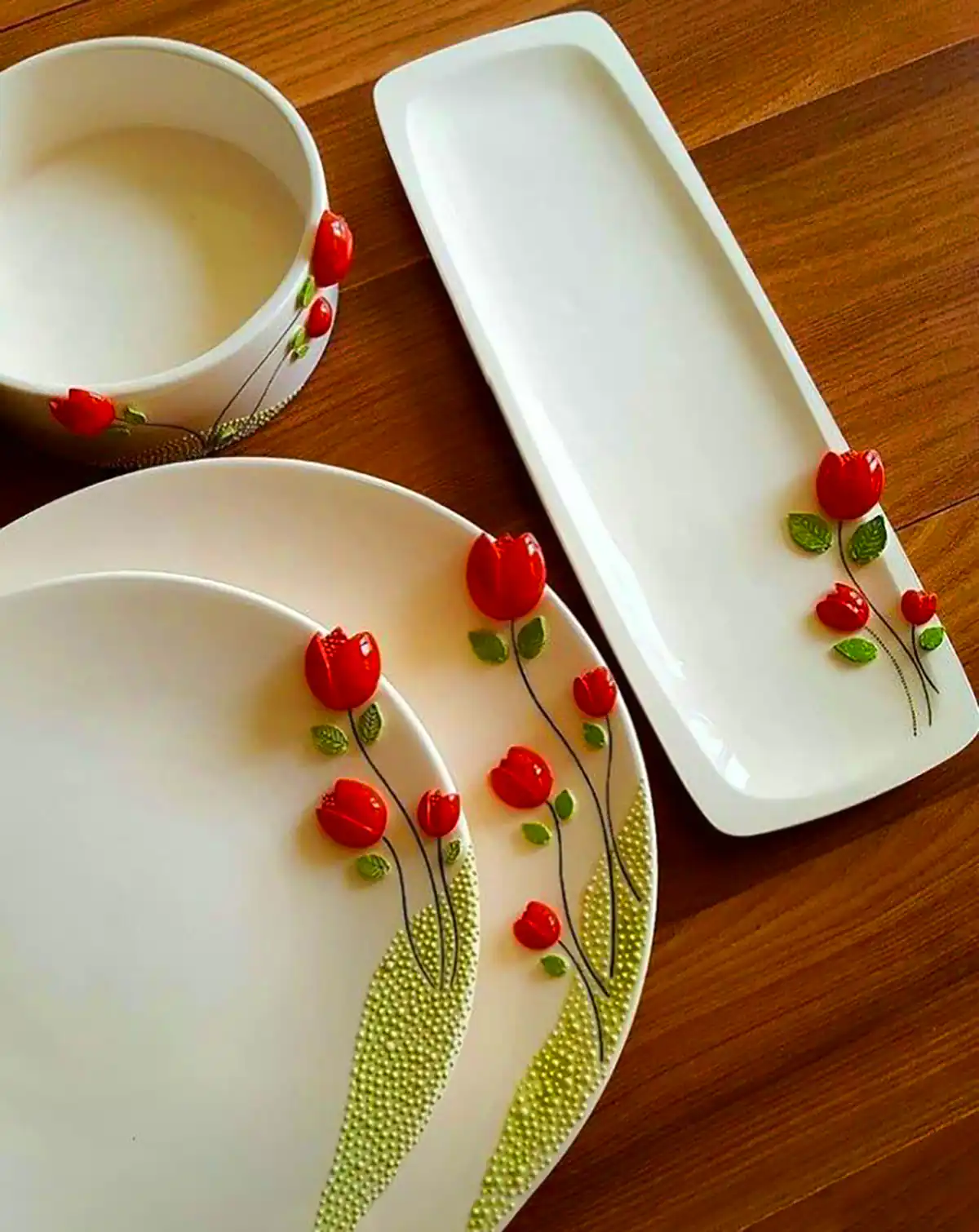 ظروف سفالی فانتزی دست ساز