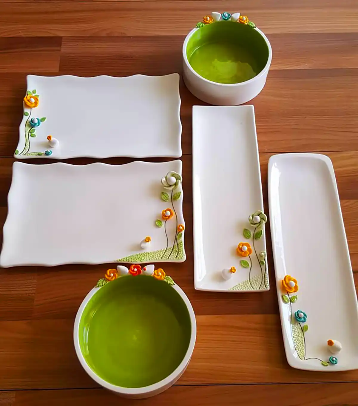 ظروف سفالی فانتزی دست ساز