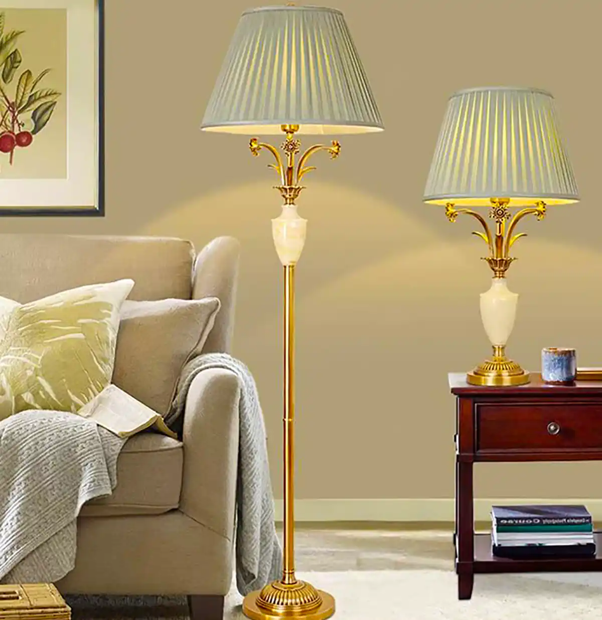 آباژور پایه دار لوکس