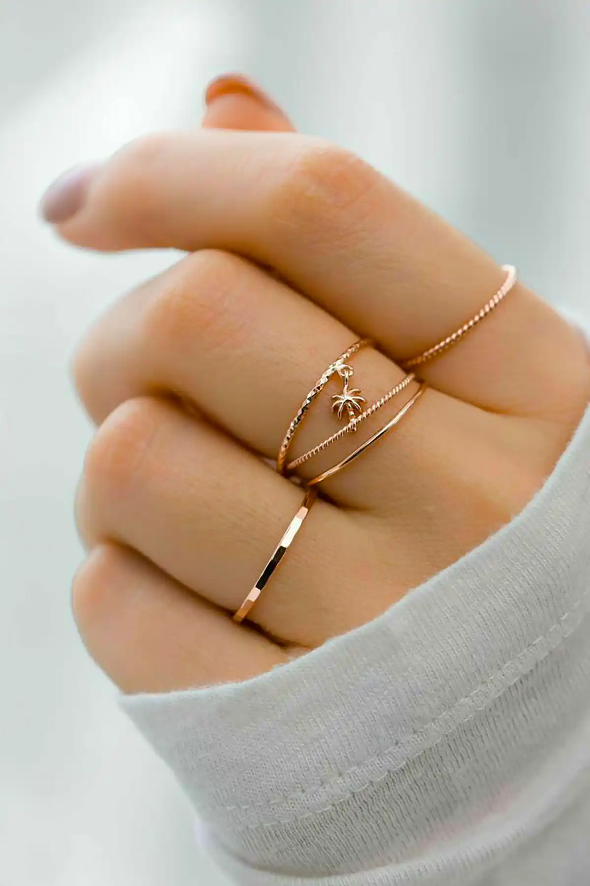 انگشتر مینیمال طلا زیبا