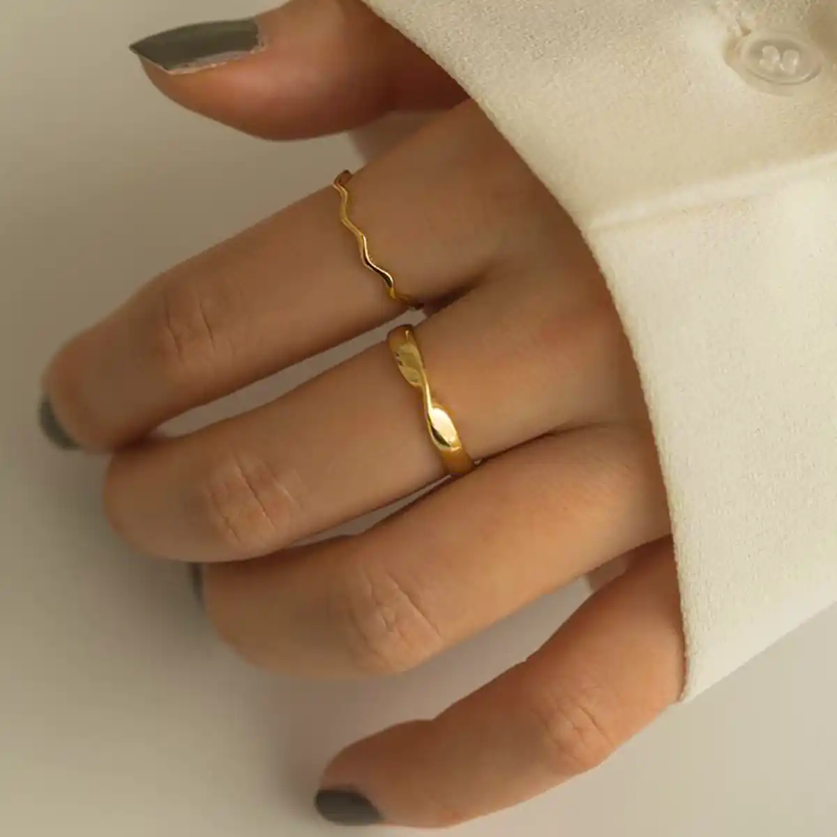 انگشتر مینیمال طلا زیبا