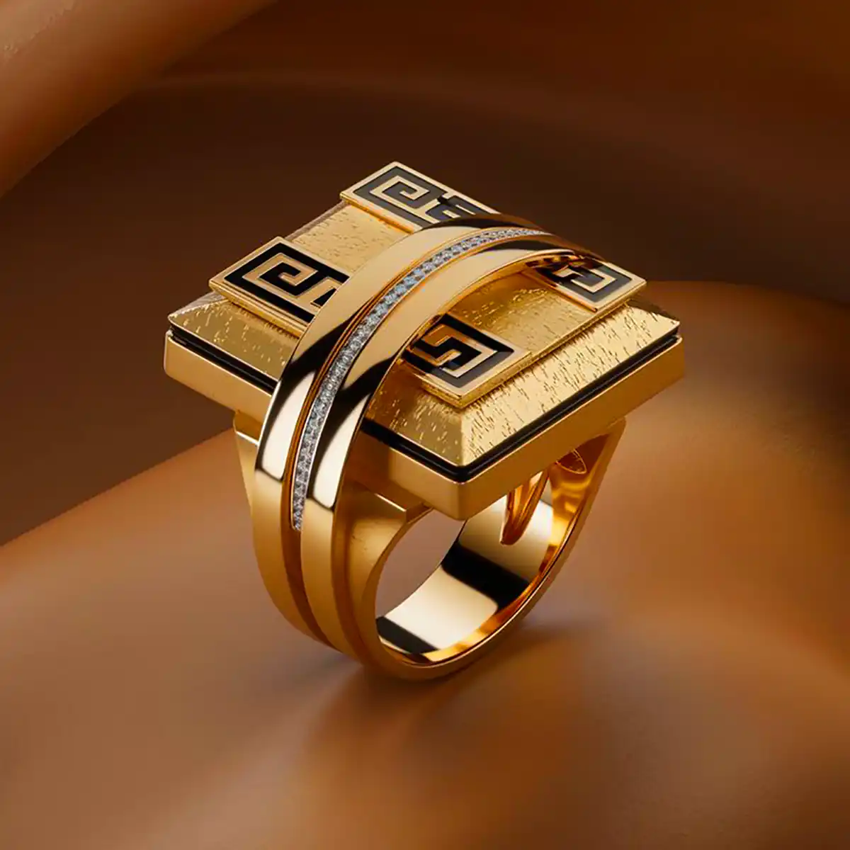 انگشتر طلا نما دار جدید