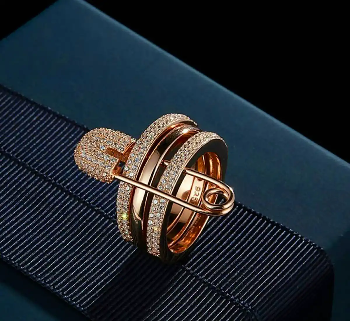 انگشتر طلا نما دار جدید