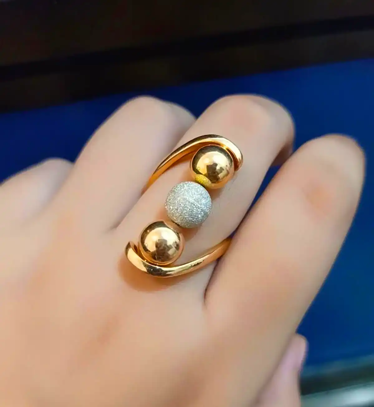 انگشتر طلا نما دار جدید