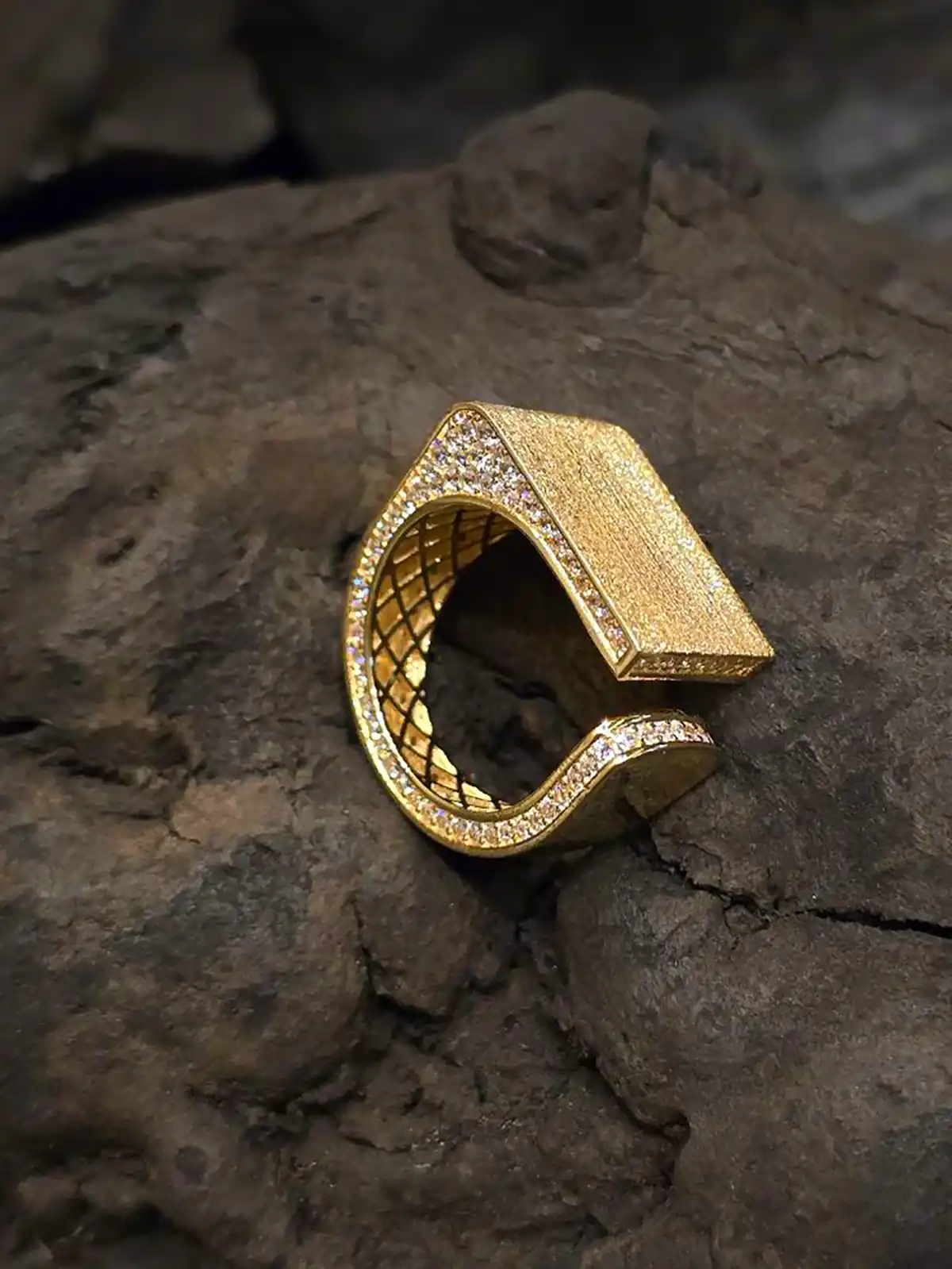 انگشتر طلا نما دار جدید