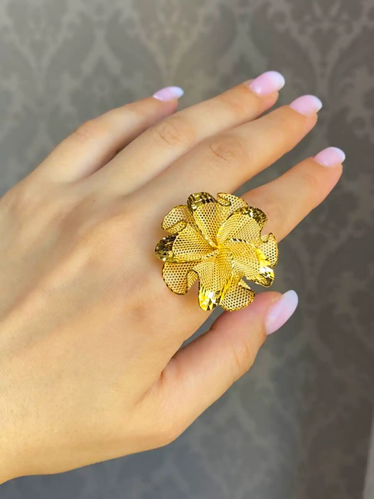 انگشتر طلا نما دار جدید