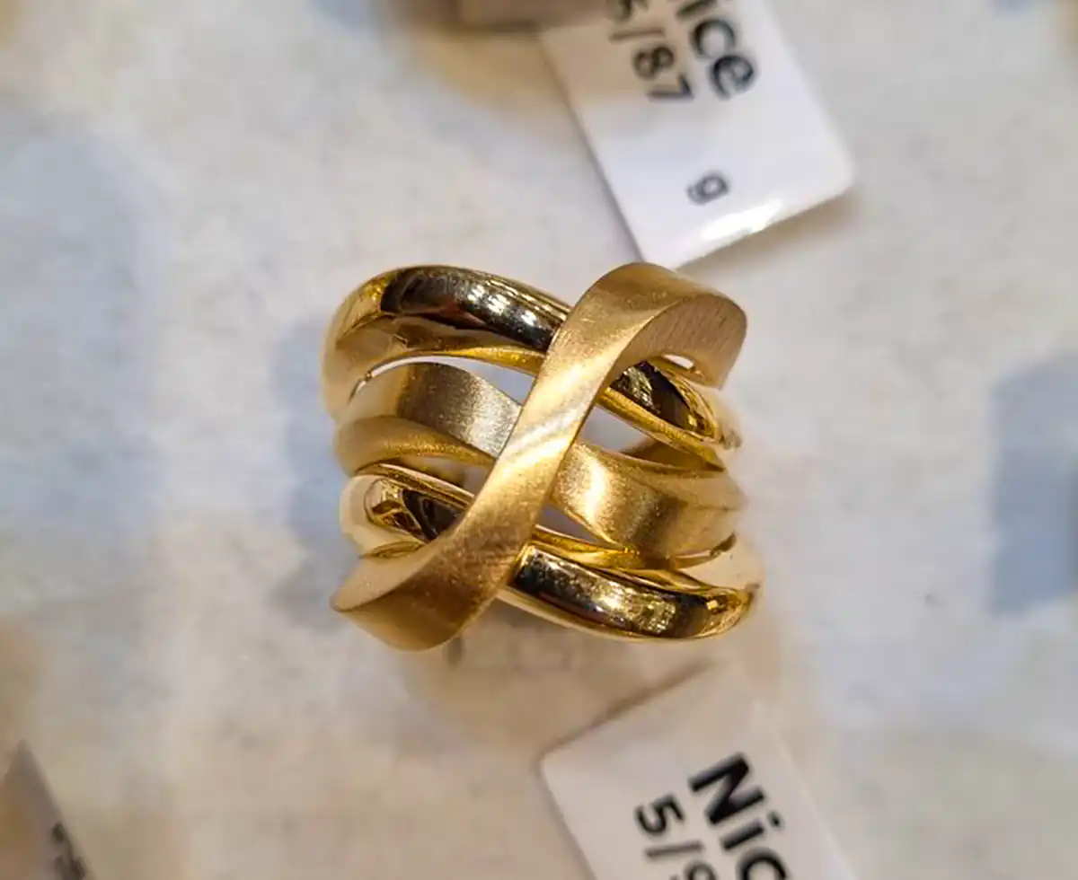 انگشتر طلا نما دار جدید