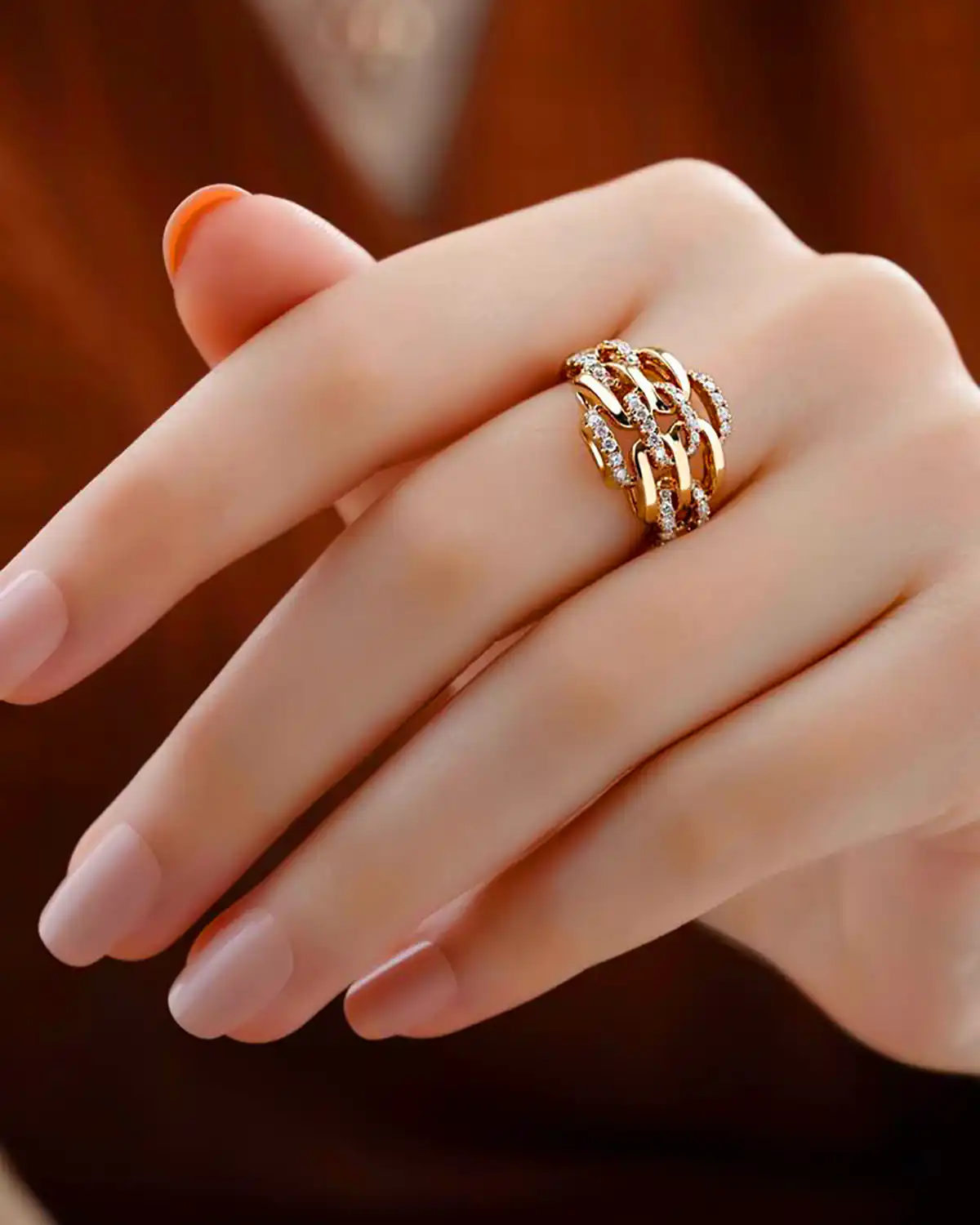 انگشتر طلا نما دار جدید