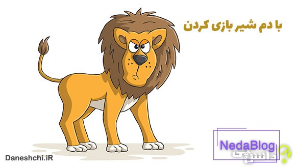 معنی با دم شیر بازی کردن
