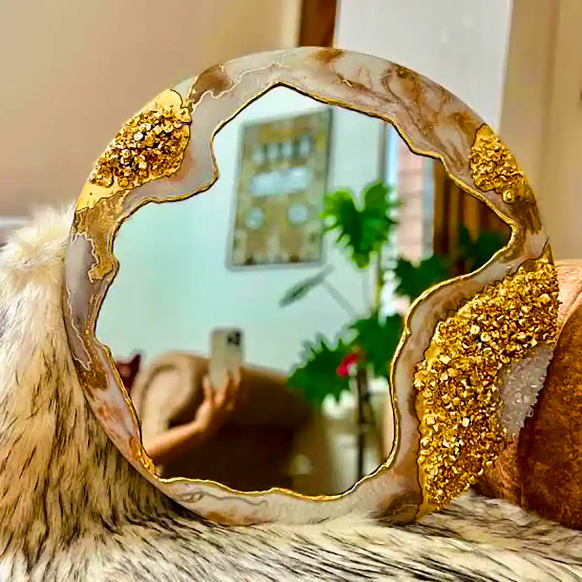 آینه دیواری رزین