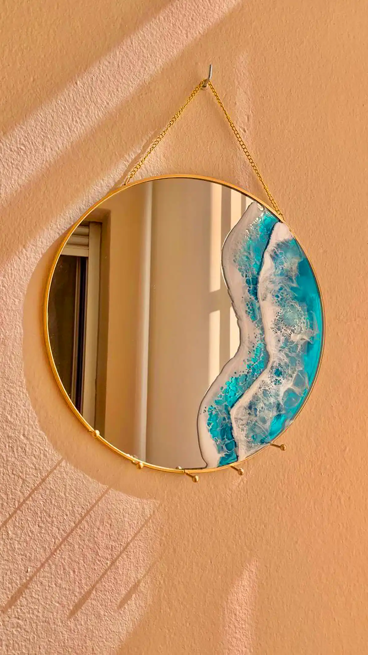 آینه دیواری رزین