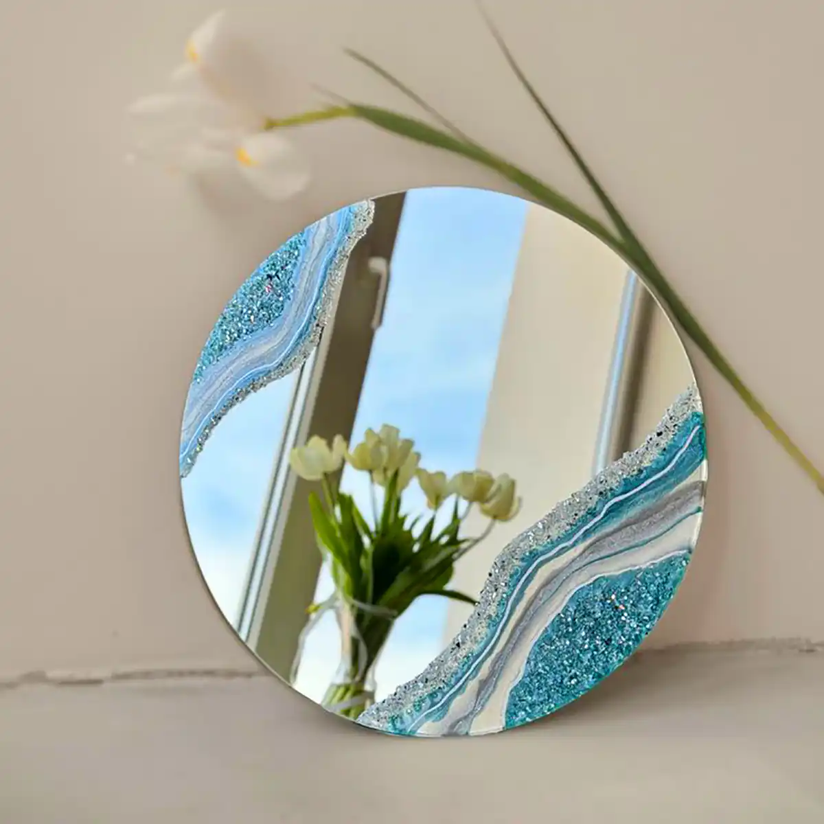 آینه دیواری رزین