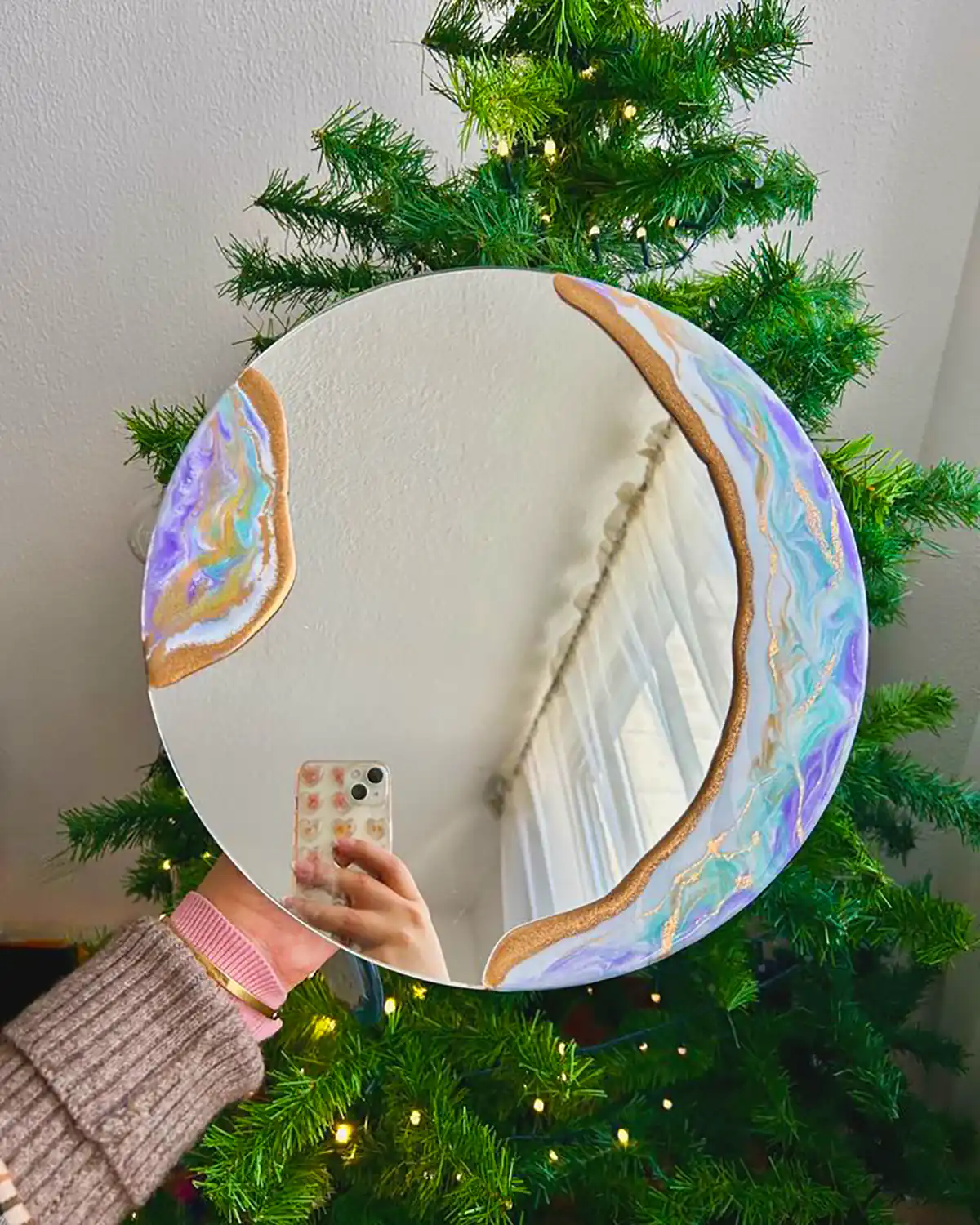 آینه دیواری رزین