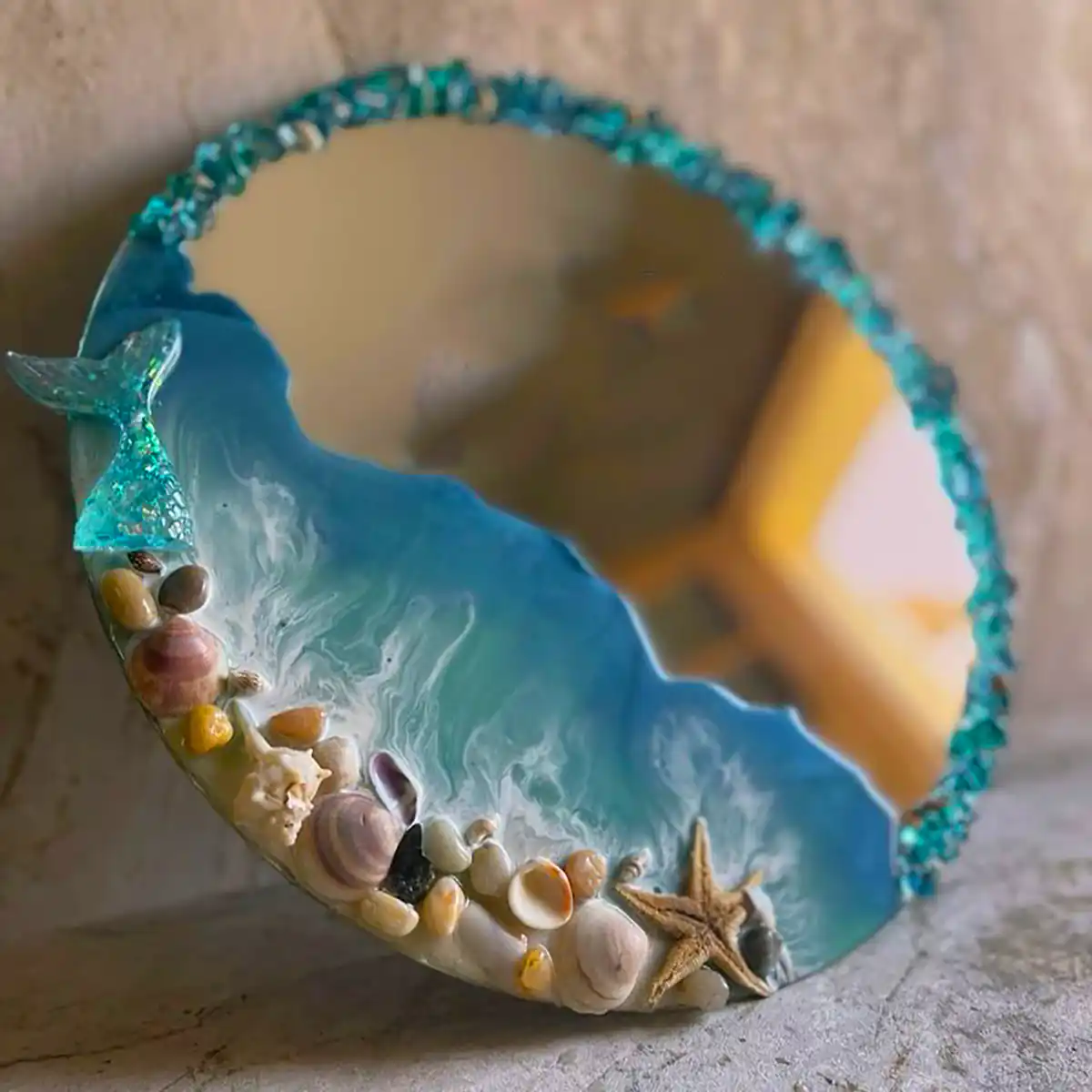 آینه دیواری رزین