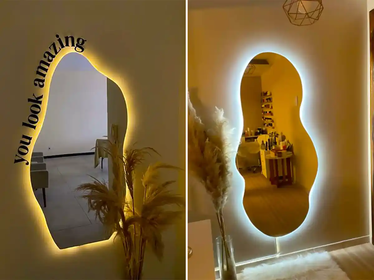 آینه قدی دفرمه لوکس