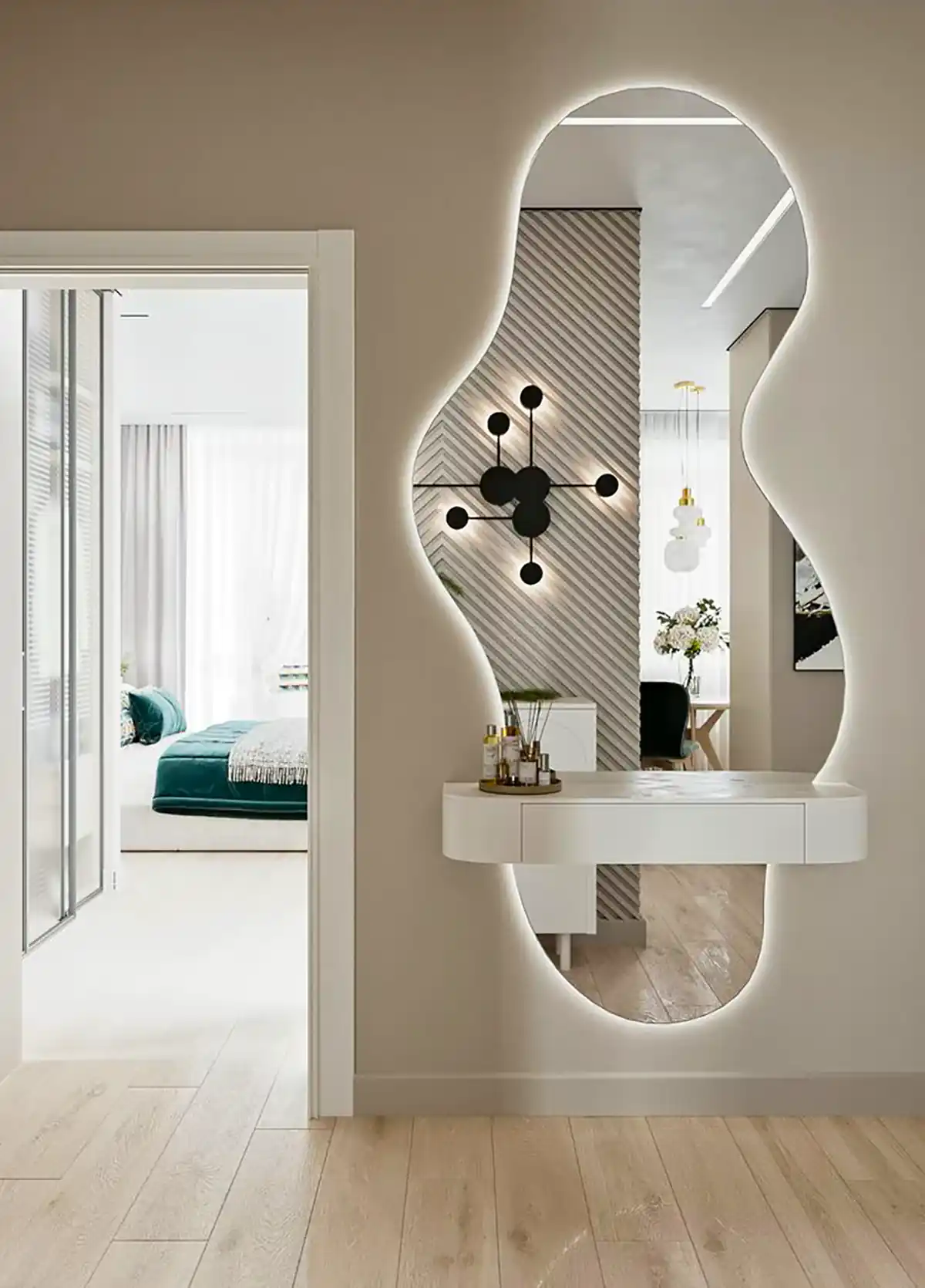 آینه قدی دفرمه لوکس