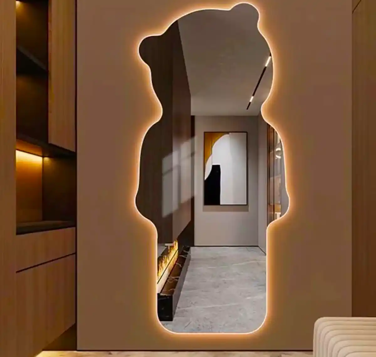 آینه قدی دفرمه لوکس