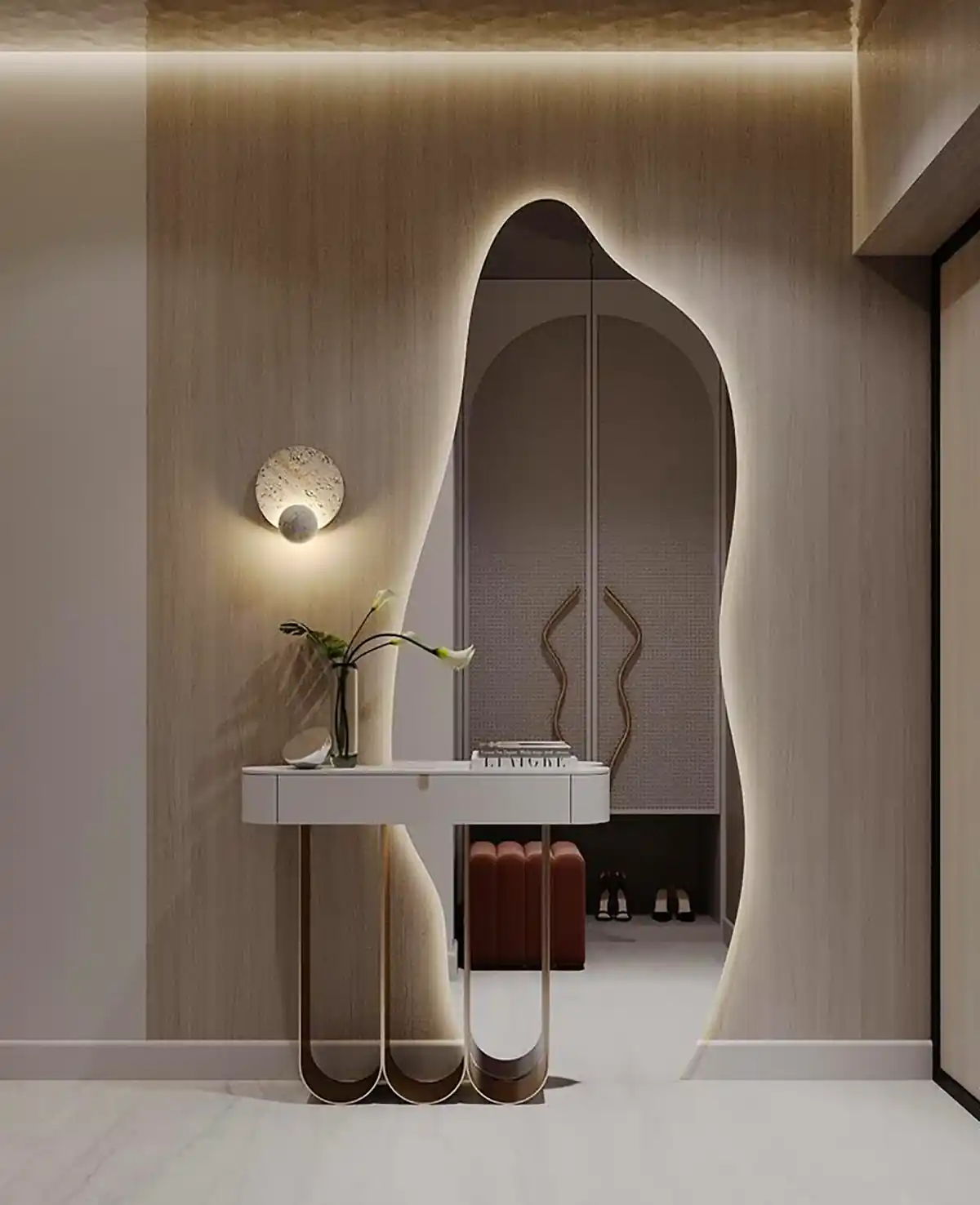 آینه قدی دفرمه لوکس