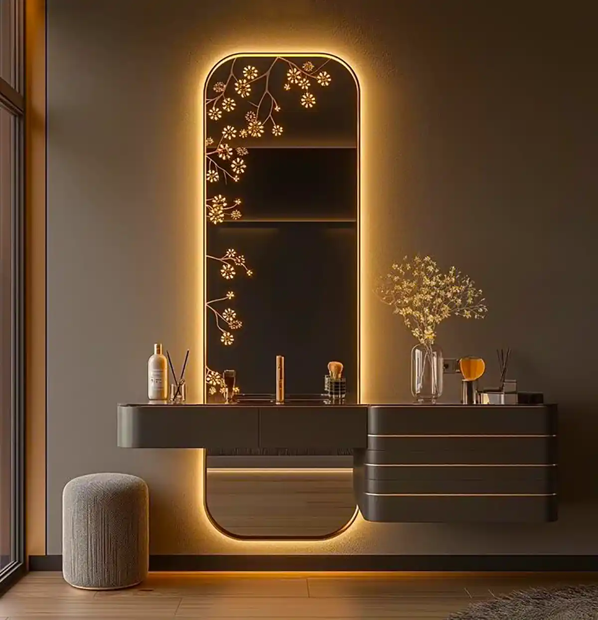 آینه قدی دفرمه لوکس