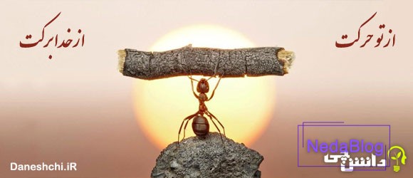 ضرب المثل از تو حرکت از خدا برکت