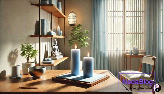 معنی رنگ آبی شمع در فنگ شویی
