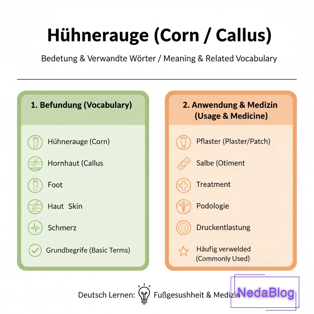 میخچه پا به آلمانی
