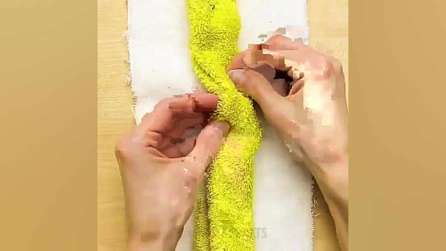 ساخت پادری با حوله های کهنه