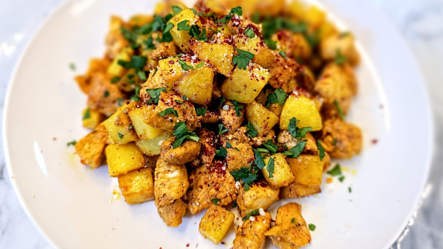 طرز تهیه مرغ و سیب زمینی