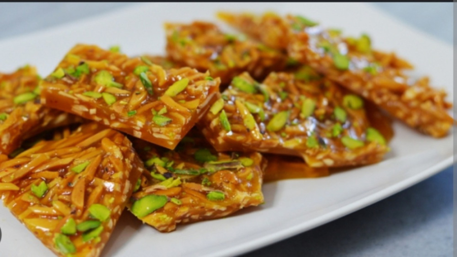 طرزتهیه پولکی بادام/مناسب عید