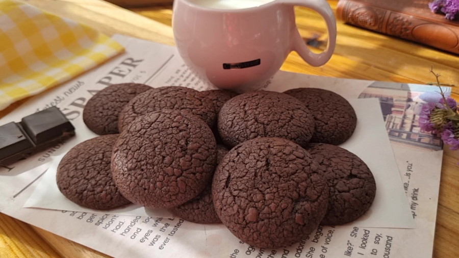 طرزتهیه کوکی شکلاتی کافیشاپی/کوکی براونی/شیرینی خانگی