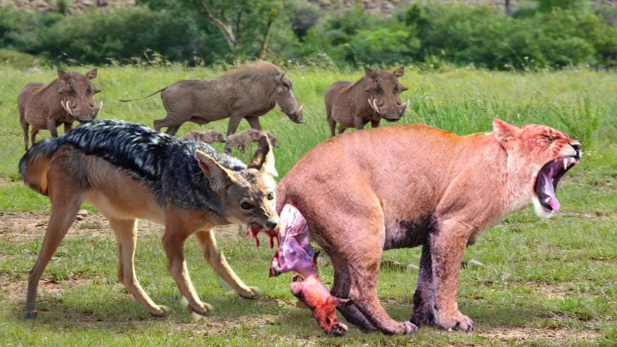 مستند حیوانات : حیات وحش جدید : رازبقا آپارات : حمله شغال به شیر