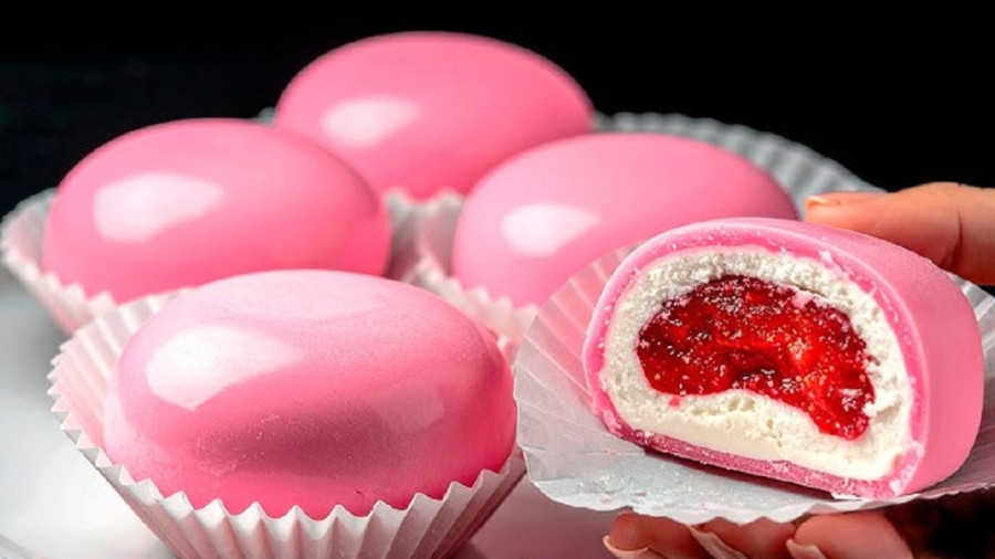 موچی با توت فرنگی و شیر! دسر صبحانه برای کاهش وزن