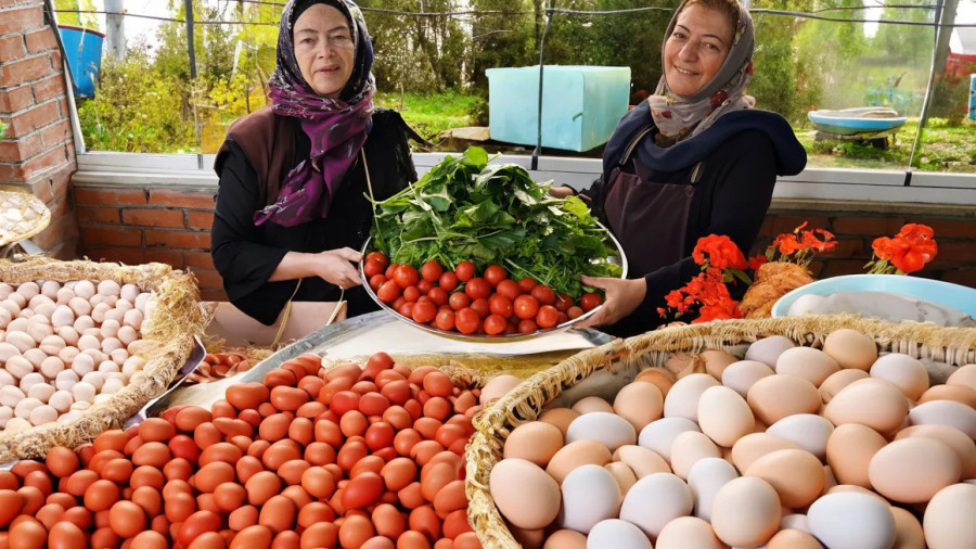پخت 100 تخم مرغ با اسفناج در ساج | زندگی روستایی - آشپزی در طبیعت