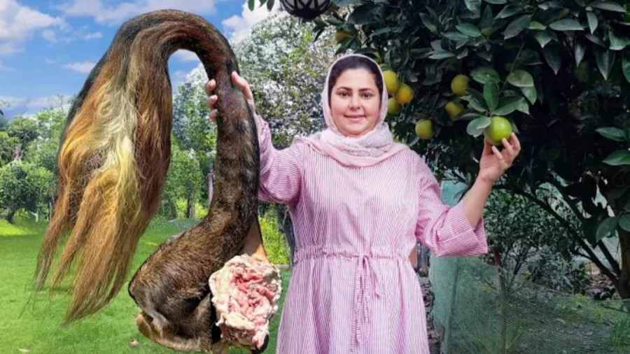 پخت خورشت دم گاو در دیگ