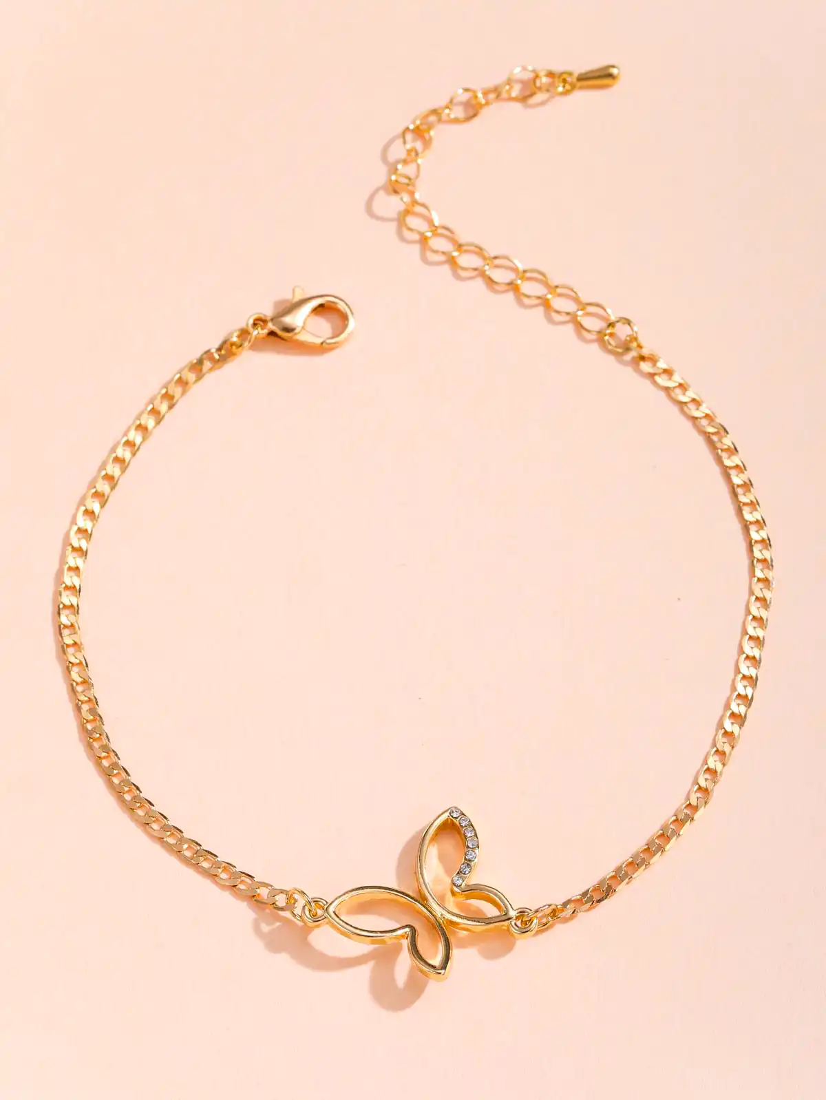 دستبند ساده و زیبا طلا