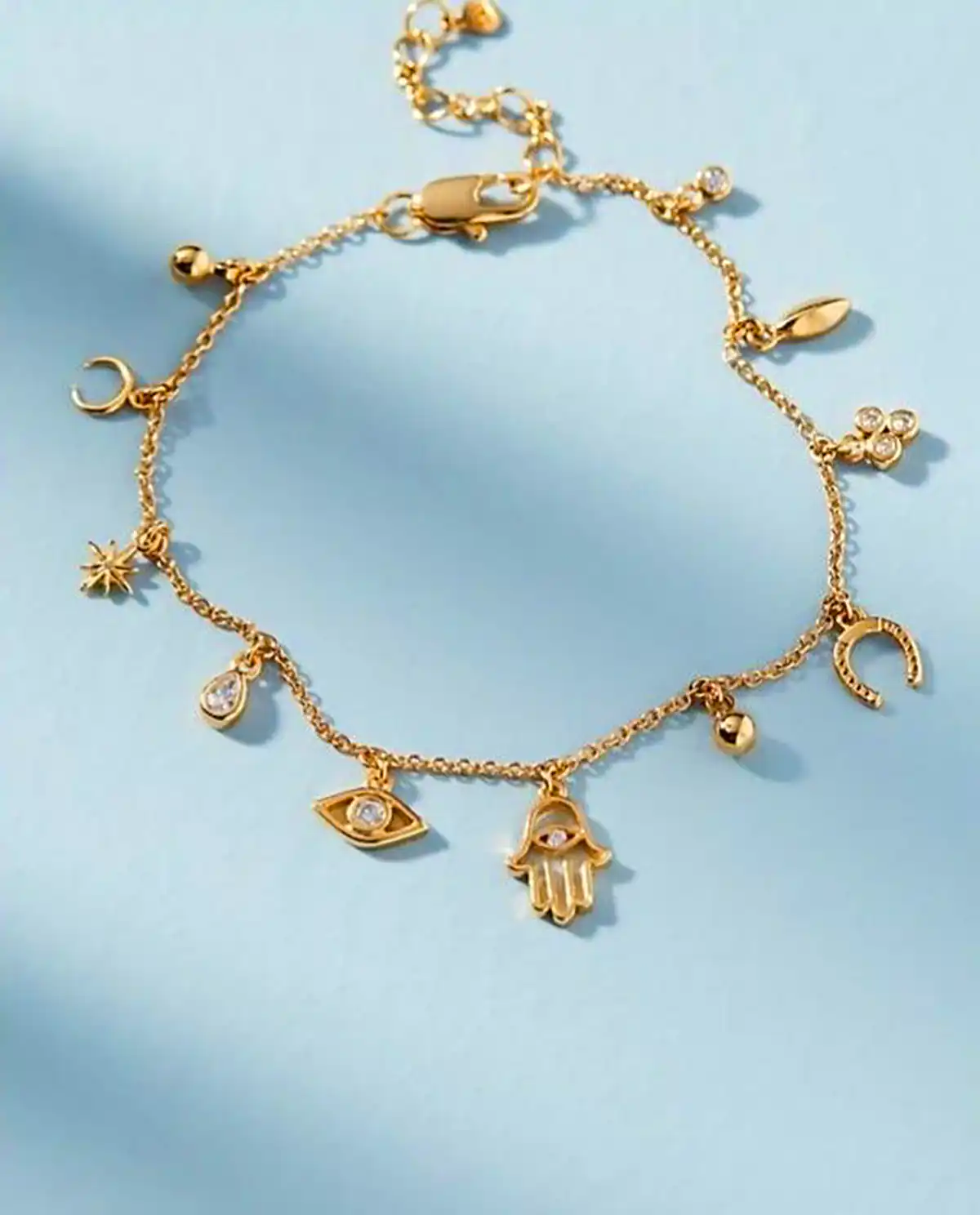 دستبند ساده و زیبا طلا