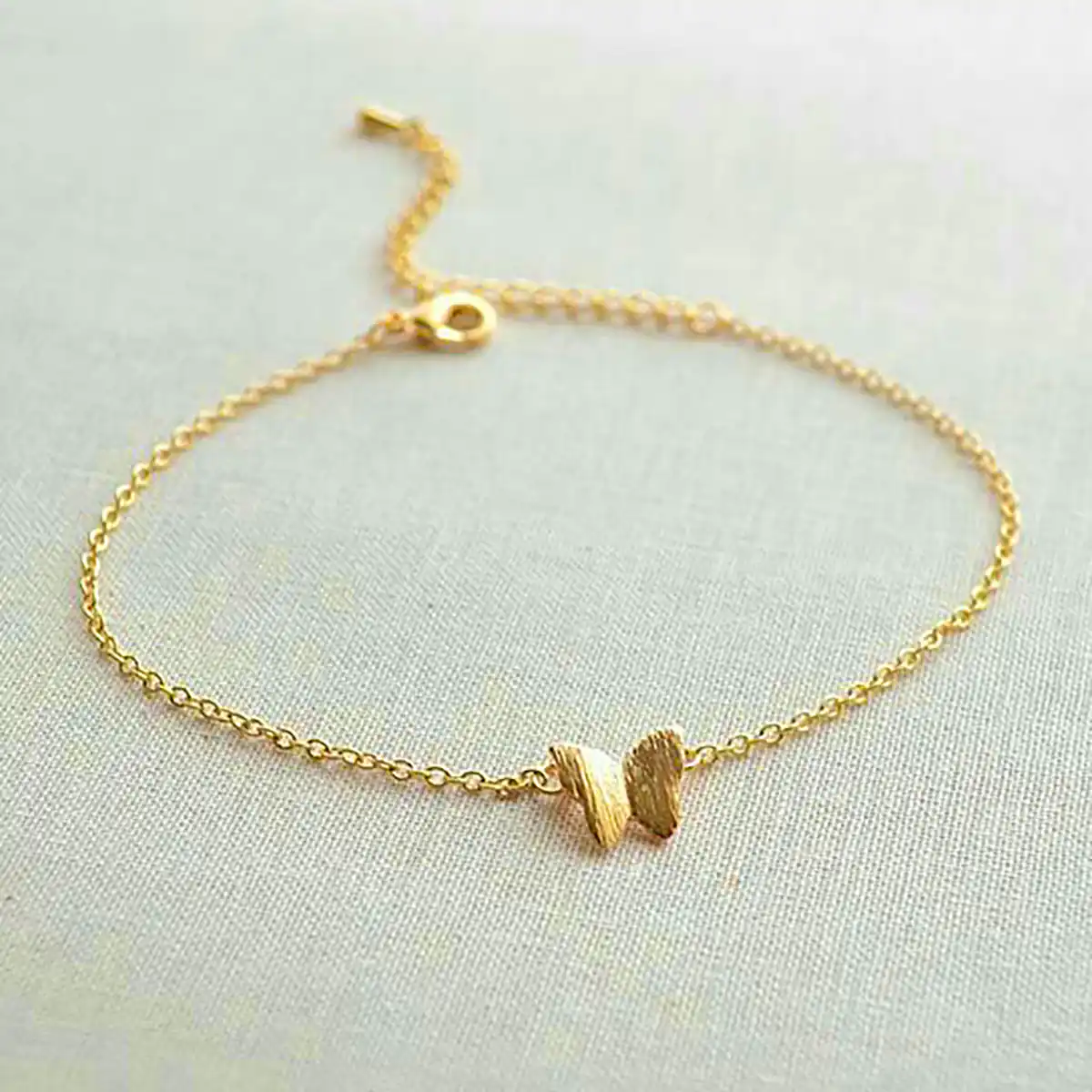 دستبند ساده و زیبا طلا