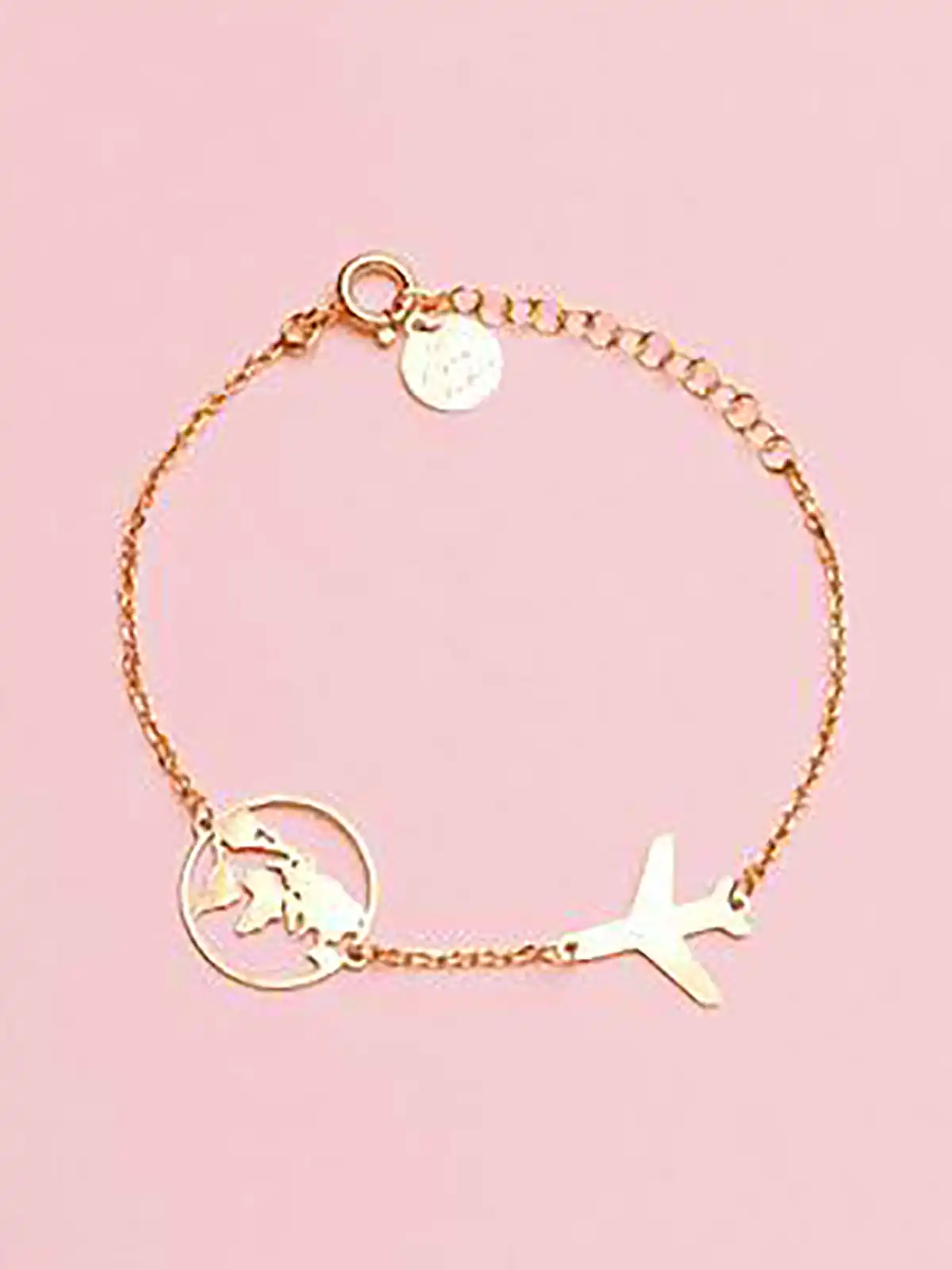 دستبند ساده و زیبا طلا