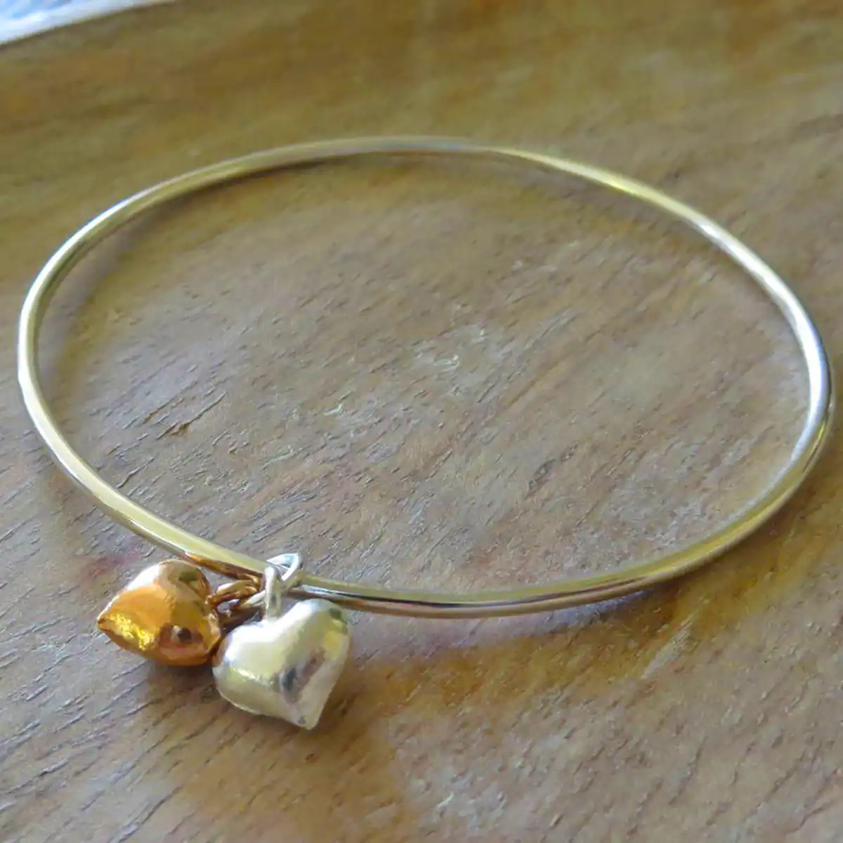 دستبند ساده و زیبا طلا