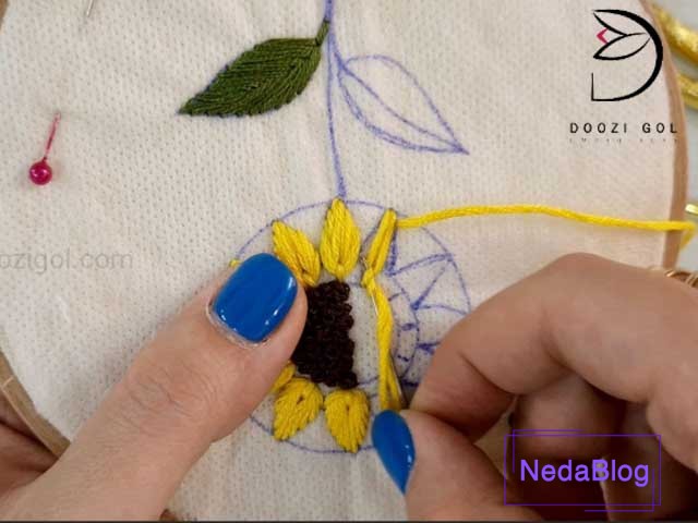 دوخت و گلندابلاگ آفتاب گردان