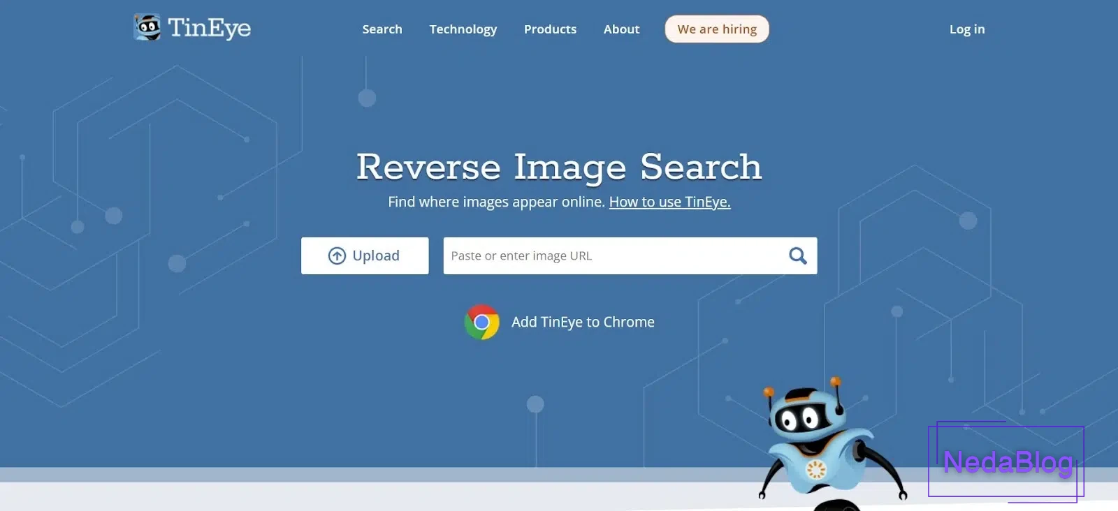 هوش مصنوعی برای سرچ کردن عکس:TinEye