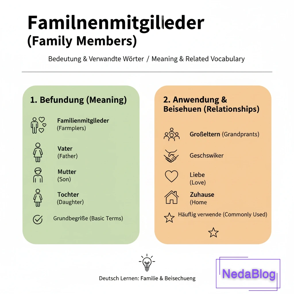 اعضای خانواده به آلمانی