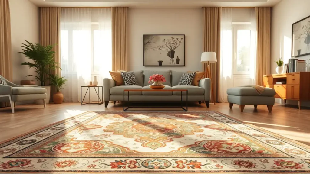 فرش مناسب اتاق پذیرایی