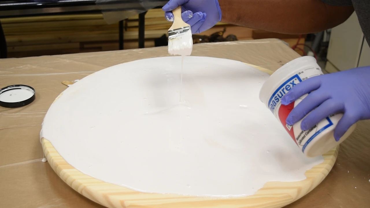 first layer for pouring resin epoxy