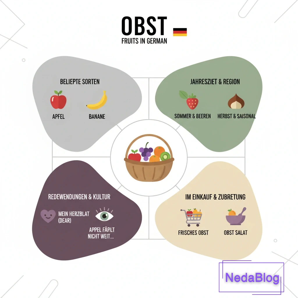 میوه‌ها به آلمانی