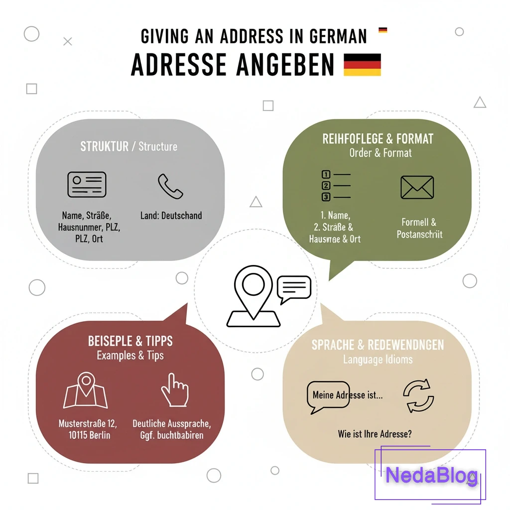 آدرس دادن به آلمانی