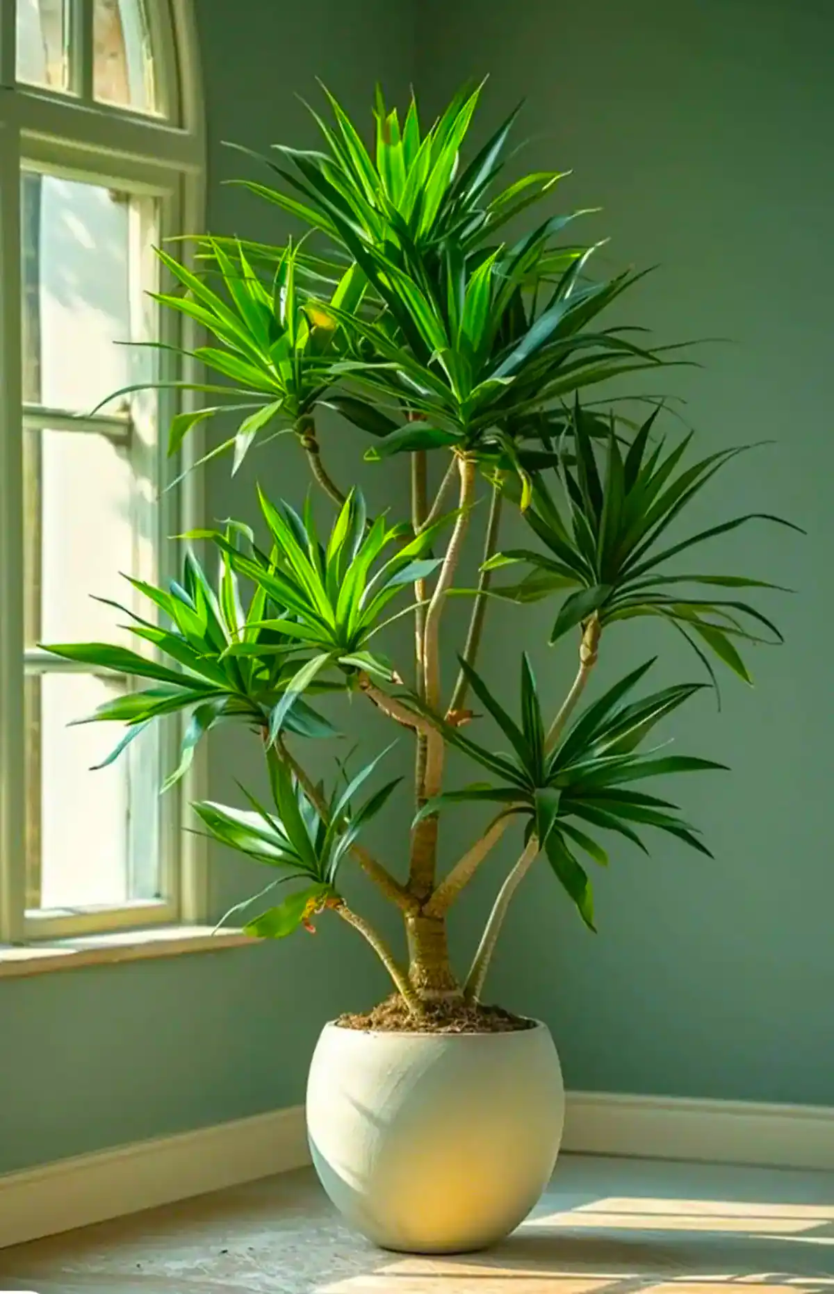 گلدان طبیعی کنار سالنی شیک