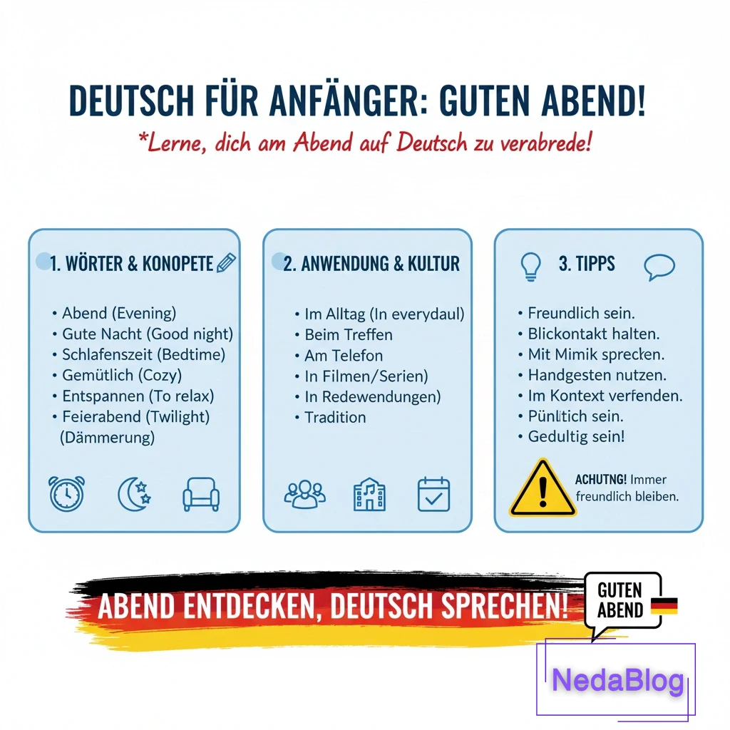 عصر بخیر به آلمانی