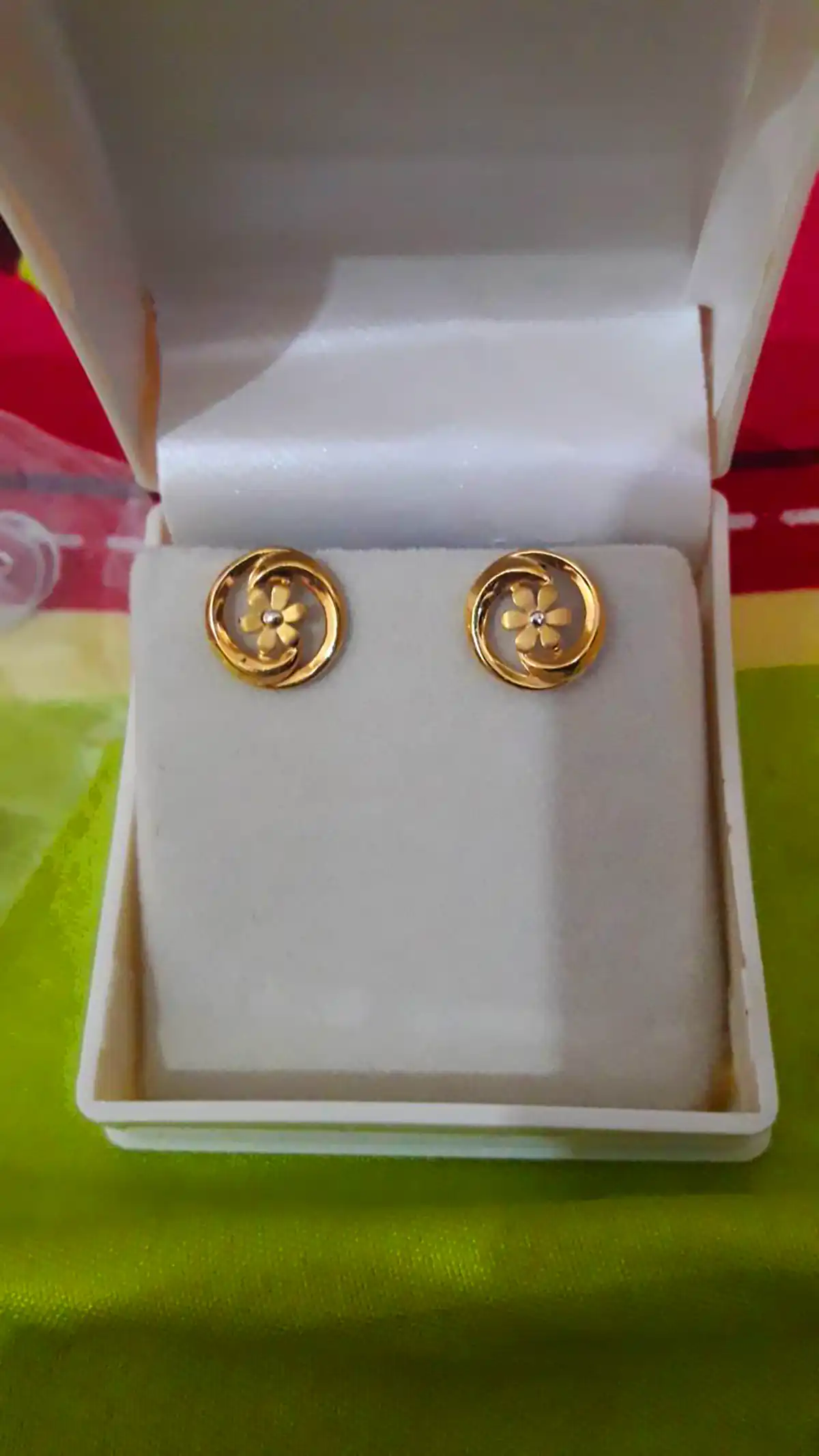 گوشواره میخی طلا جدید