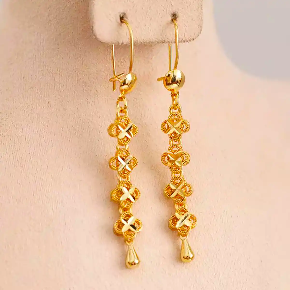 گوشواره آویزی طلا شیک